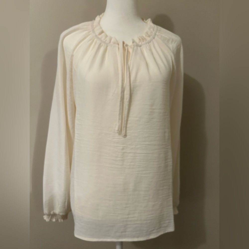 Hope White Polyester Top - New